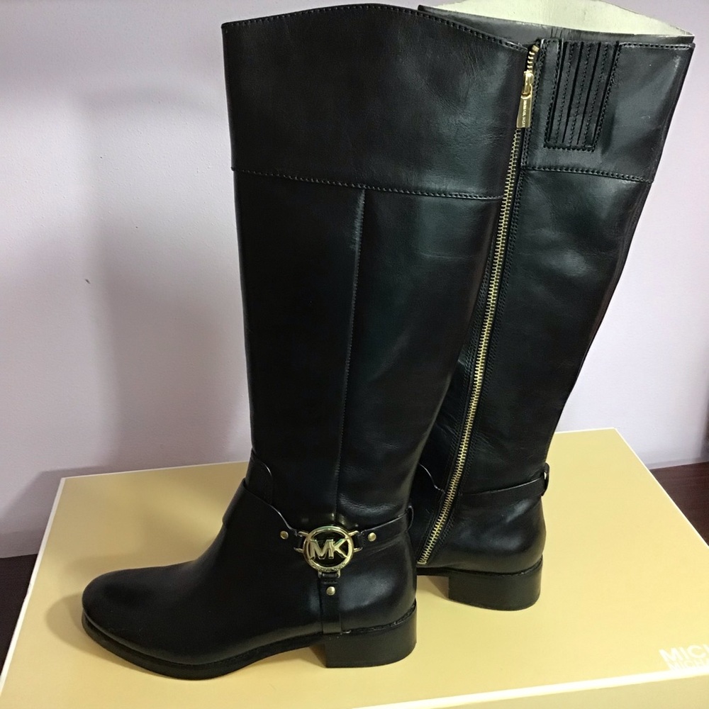 Michael Kors Fulton Harness Leather Boot